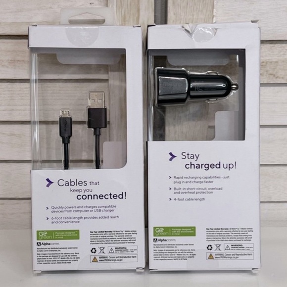 NIB Metro by T-Mobile Dual Port Car Charger & 2 Charging Cables PRICE FIRM - Picture 2 of 6